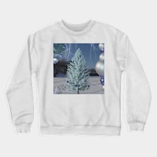 Christmas Tree Surreal Art Crewneck Sweatshirt